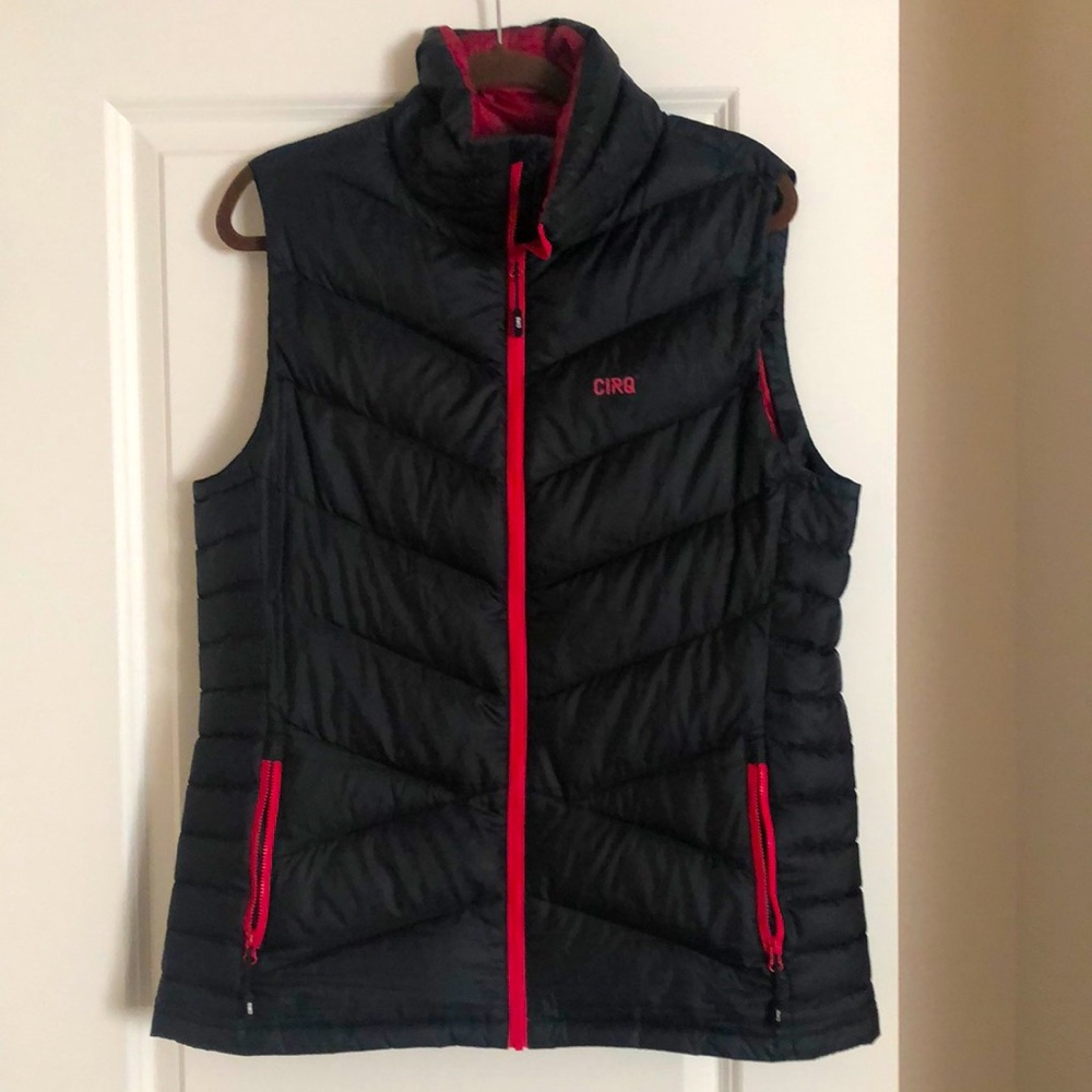 Cirq women’s down vest XL red/black